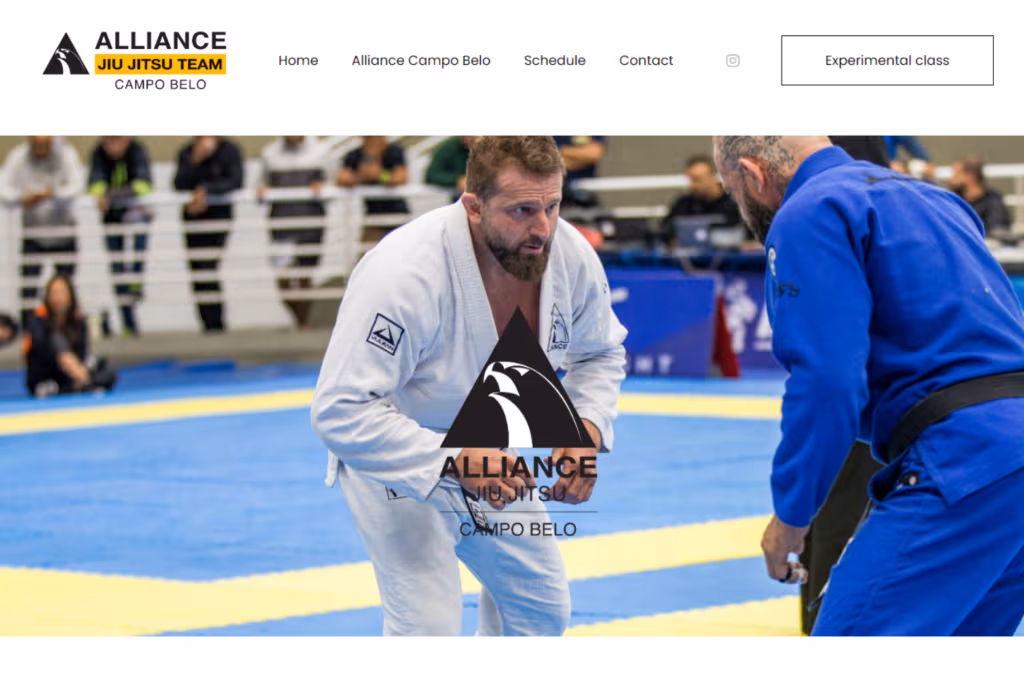 Dojo+ Sites gym website built by TkTurners.