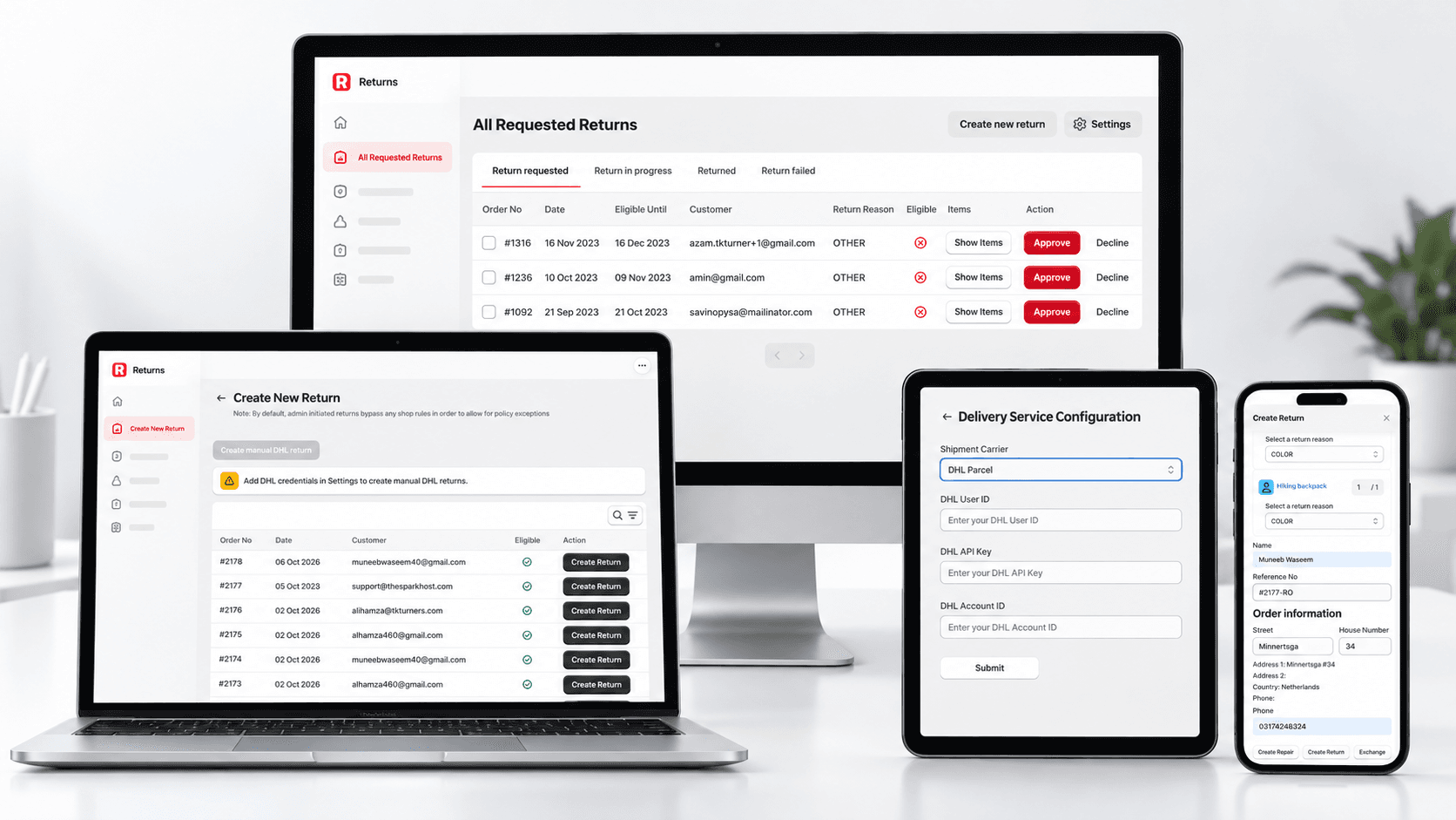 Shopify Return App project overview