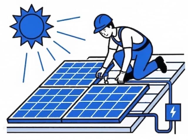 Solar automation illustration