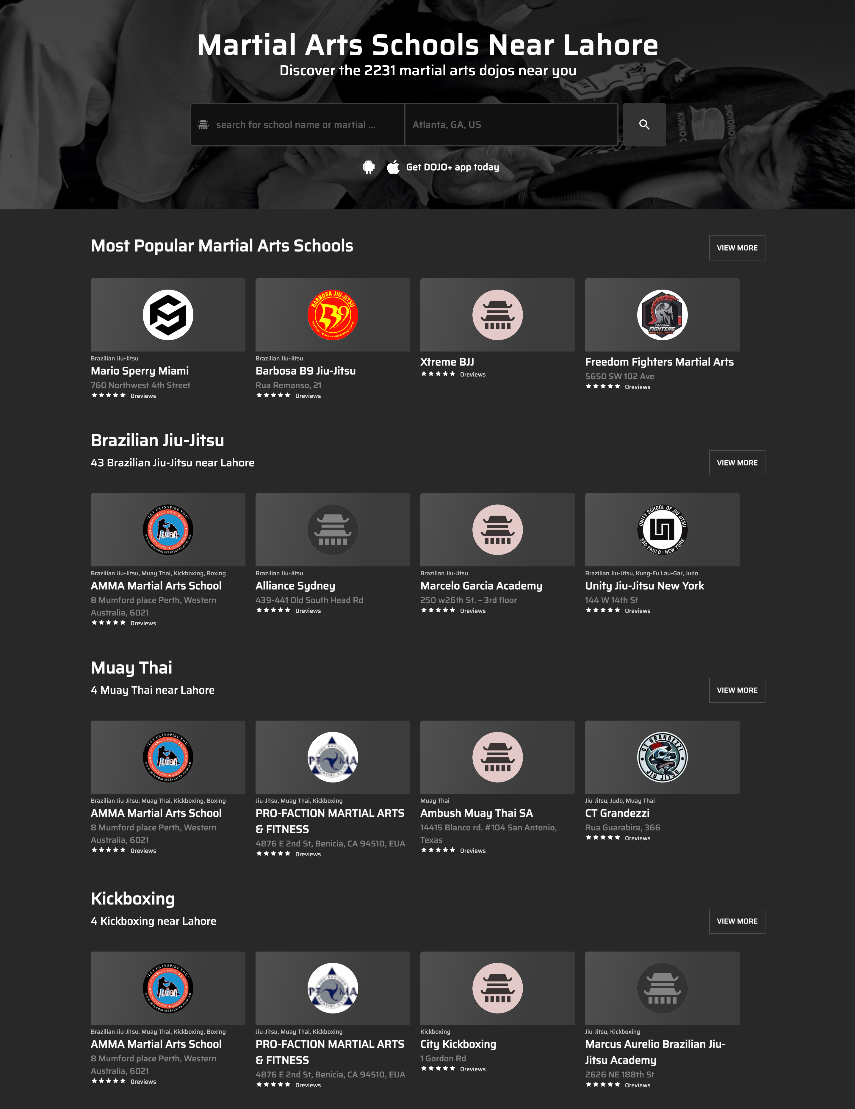 Dojo+ School project preview