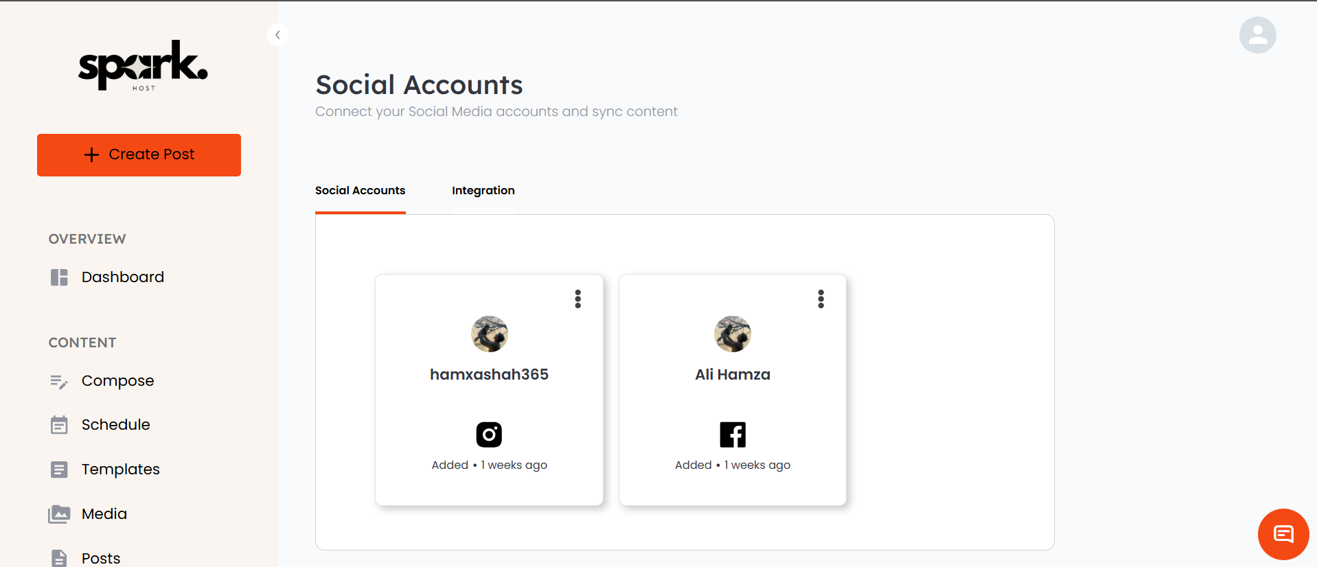 Spark Host project preview